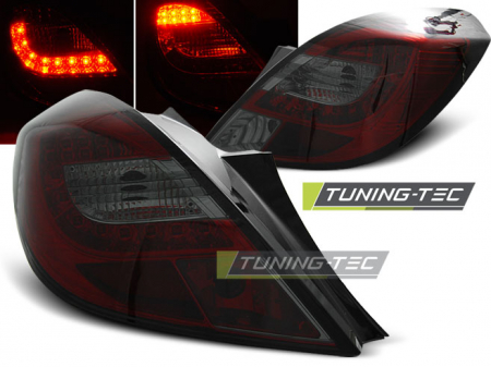 Stopuri - STOPURI OPEL CORSA D 3D 04.06-14 ROSU FUMURIU LED