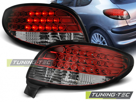 Stopuri - STOPURI PEUGEOT 206 10.98- ROSU ALB LED