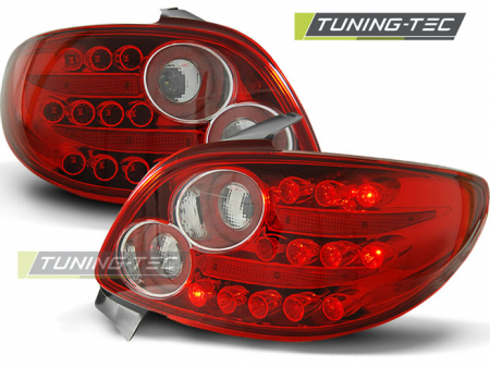 Stopuri - STOPURI PEUGEOT 206 10.98- ROSU ALB LED