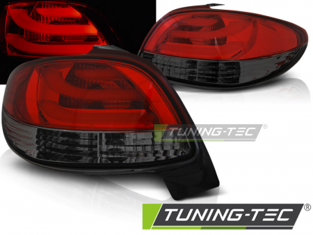 Stopuri - STOPURI PEUGEOT 206 10.98- ROSU FUMURIU LED BAR