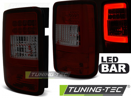 Stopuri - STOPURI VW CADDY 03-03.14 ROSU FUMURIU LED BAR