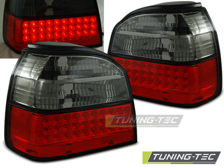 Stopuri - STOPURI VW GOLF 3 09.91-08.97 ROSU FUMURIU LED