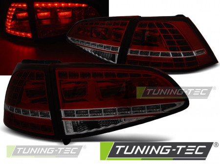 Stopuri - STOPURI VW GOLF 7 13- ROSU FUMURIU LED GTI LOOK