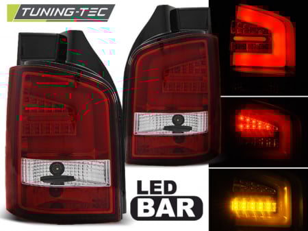 Stopuri - STOPURI VW T5 04.10-15 ROSU ALB LED BAR