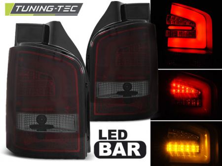 Stopuri - STOPURI VW T5 04.10-15 ROSU FUMURIU LED BAR