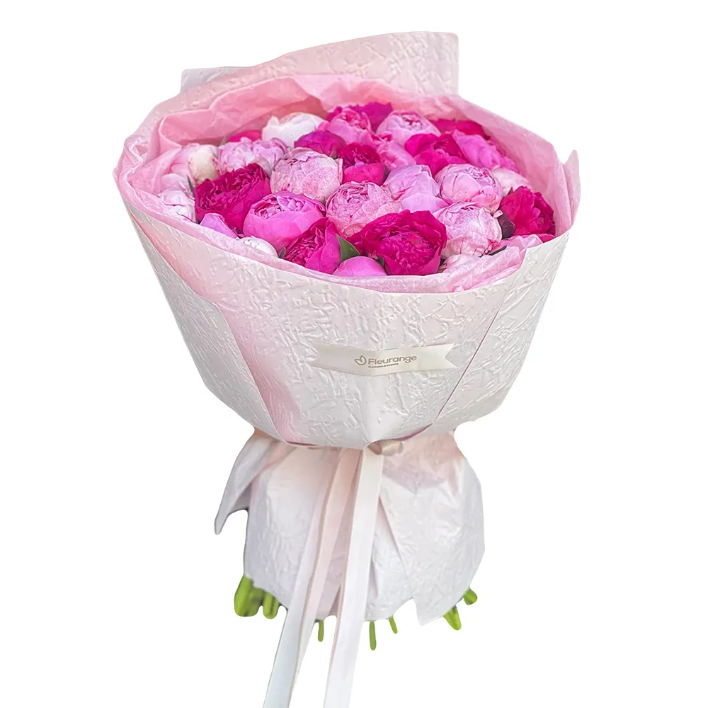 Buchet 31 bujori roz