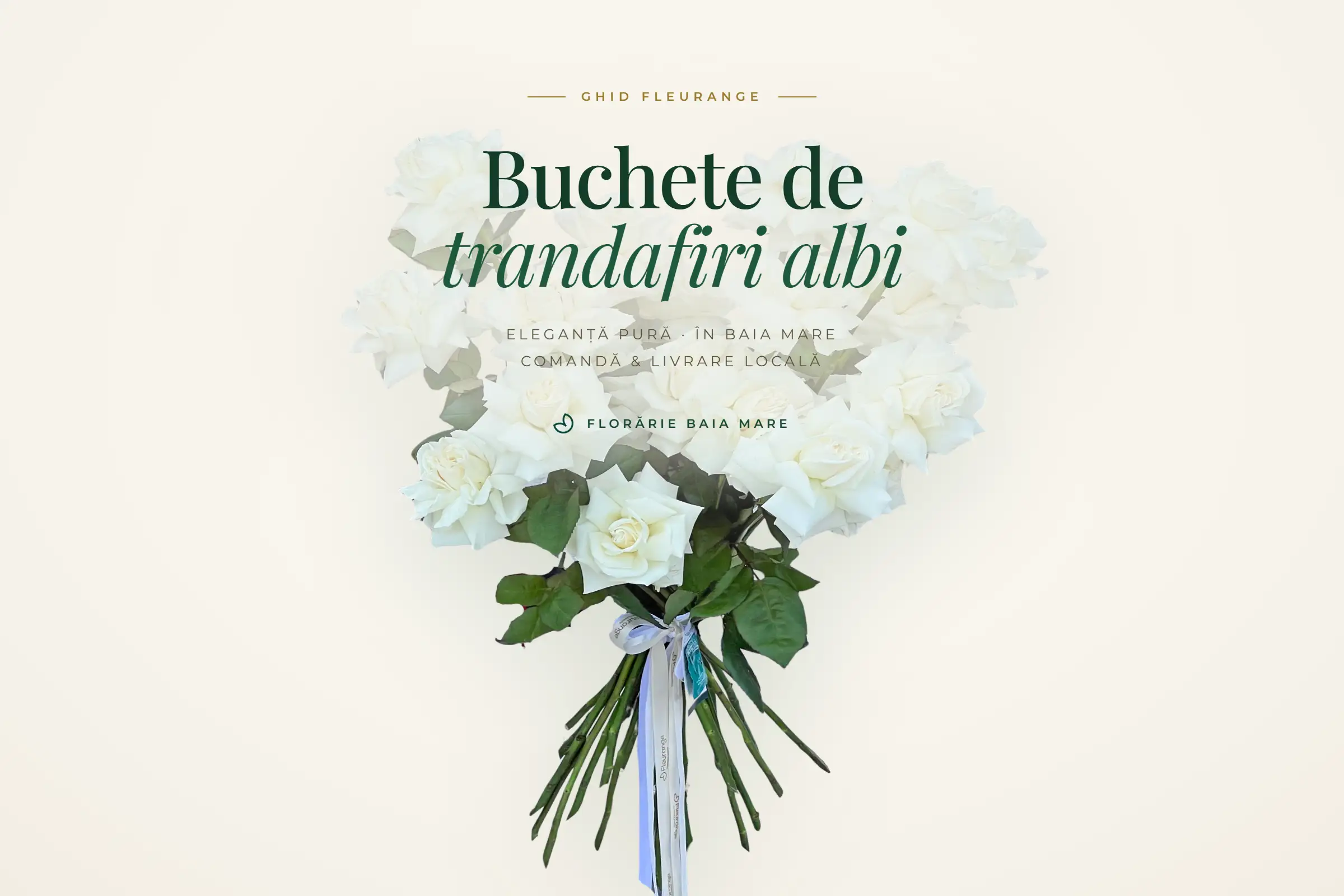 Buchete Trandafiri Albi