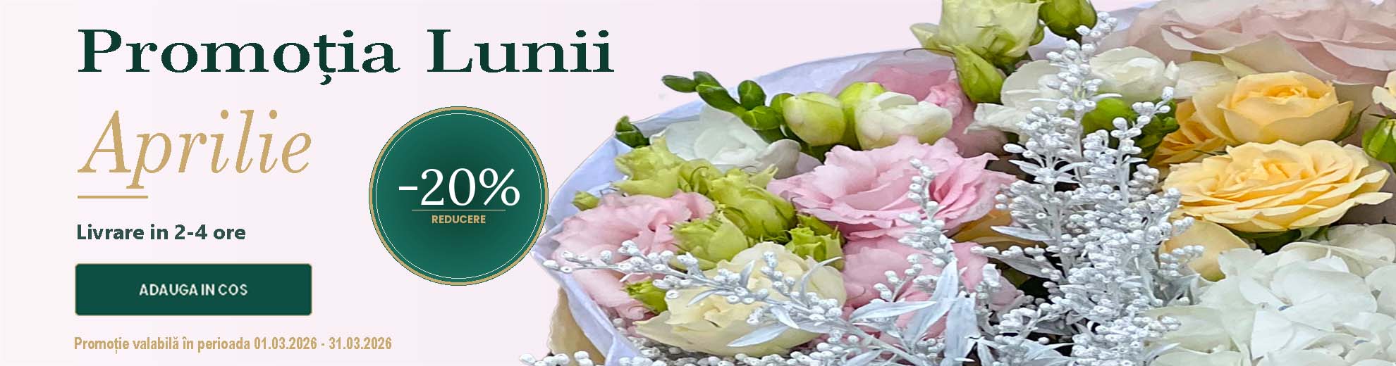 Buchetul Lunii Aprilie: De Ce Buchet Blush Este Alegerea Perfectă