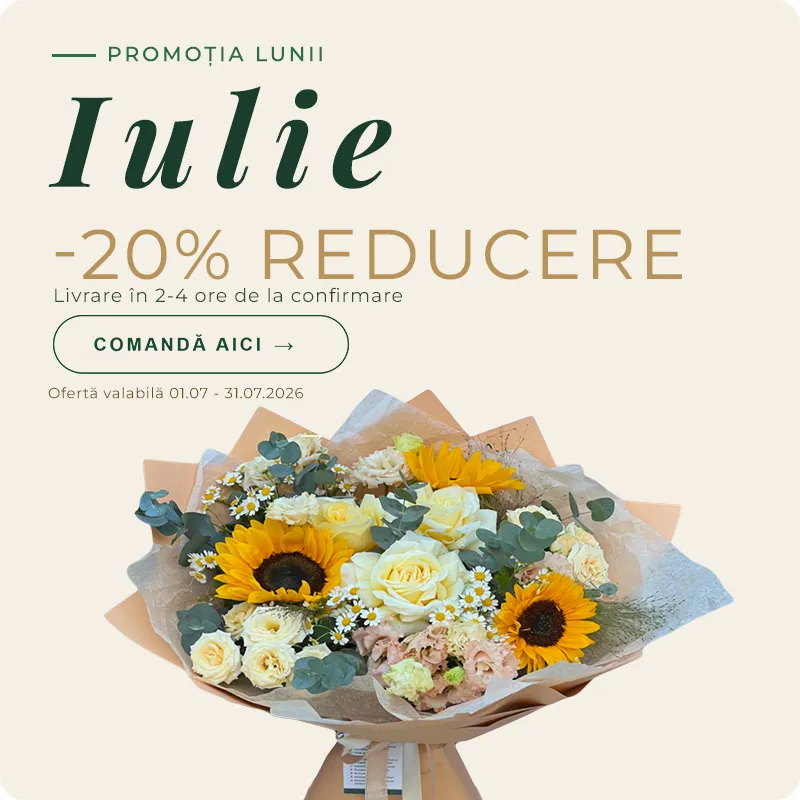 Buchetul Lunii Iulie: De Ce Buchetul Declarație de Dragoste Este Cadoul Perfect al Verii