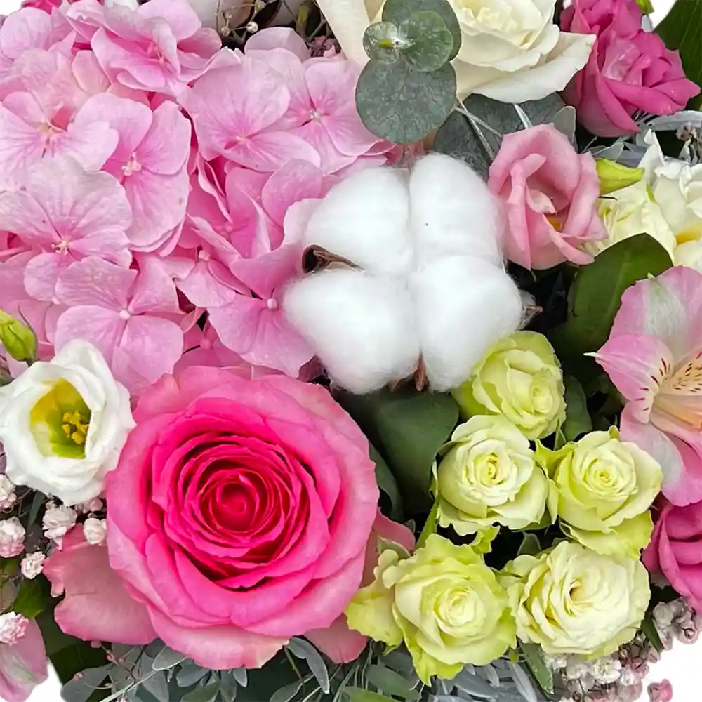 Aranjament Floral Adorable – Hortensie, Trandafiri si Lisianthus, Fleurange Baia Mare [2]