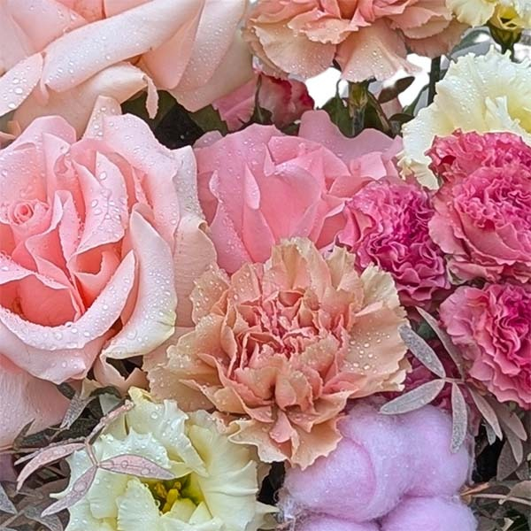 Aranjament floral Moody in cutie cu trandafiri mov si hortensie Floraria Fleurange Baia Mare [2]