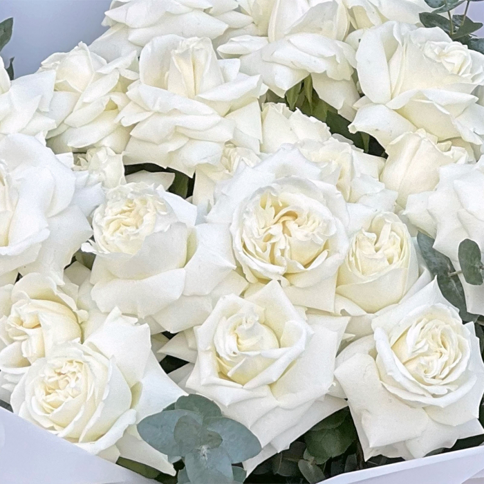 Buchet 30 Trandafiri Albi [2]