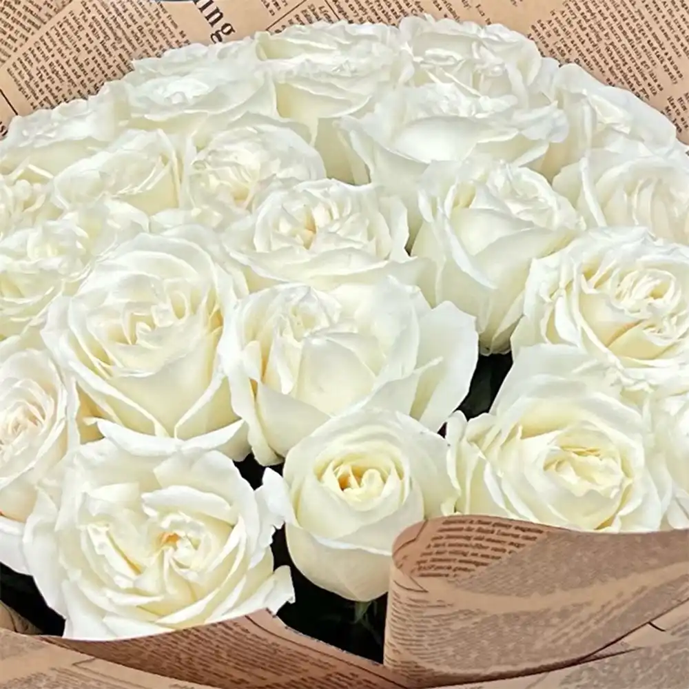 Buchet cu Trandafiri Albi – trandafiri albi, Fleurange Baia Mare [2]