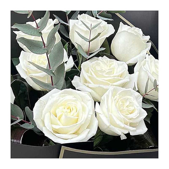 Buchet Funerar cu Trandafiri Albi [2]