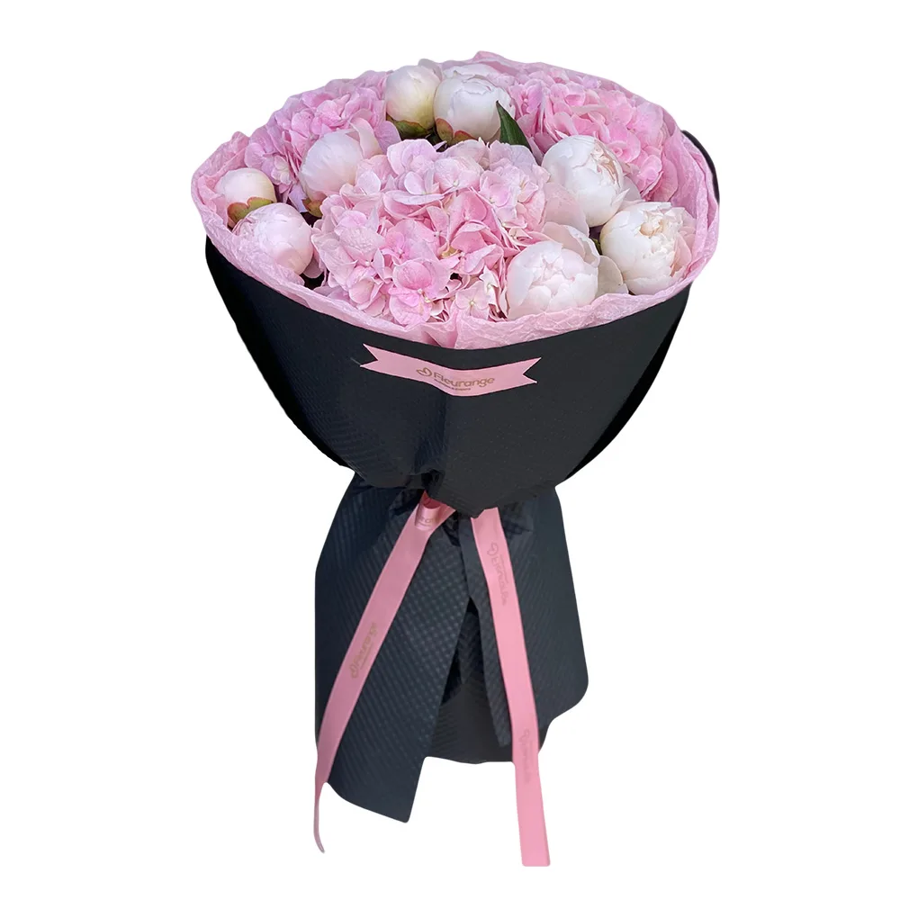 Flori de Sezon - Buchet Magnolia – Bujori și Hortensii Roz, Fleurange Baia Mare