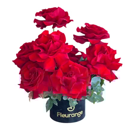 Aranjamente Trandafiri - Aranjament cu 9 Trandafiri Petalati