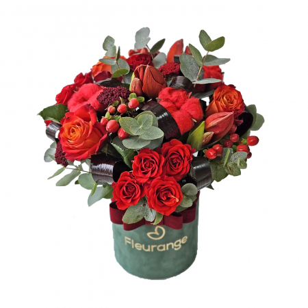 Onomastica - Aranjament Floral cu Flori Rosii