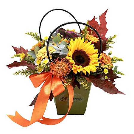 Pentru Bunica - Aranjament Floral Autumn Leaves