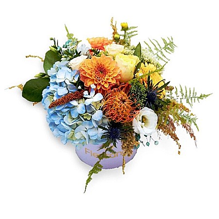 Aranjamente Florale - Aranjament Floral Blue & Peach