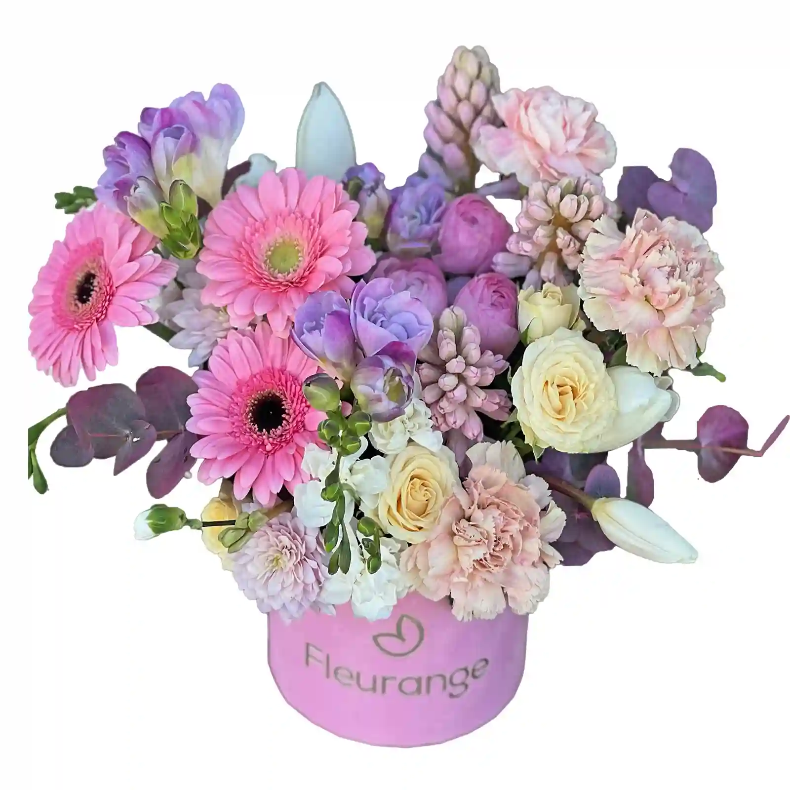 Aranjament Floral Charming – Zambile, Lalele, Frezii si Ranunculus, Fleurange Baia Mare [0]