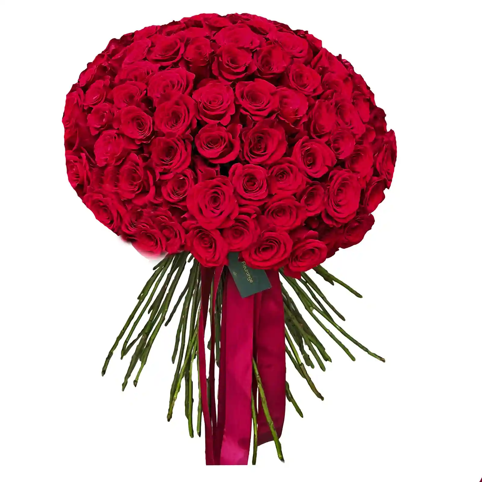 Flori Pentru Sotie - Buchet 101 Trandafiri Rosii 70 cm – Fleurange Baia Mare
