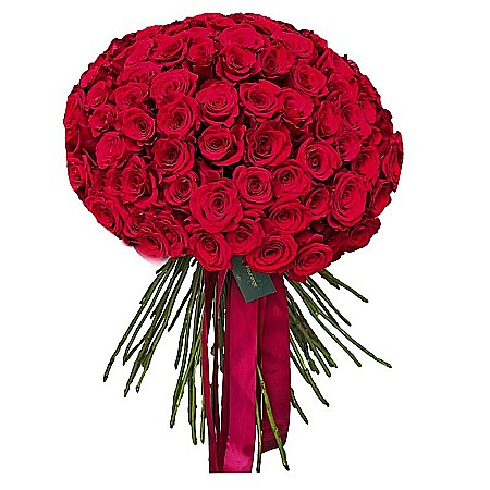 Buchet 101 Trandafiri Roșii 70cm – Declarație Impresionantă de Dragoste