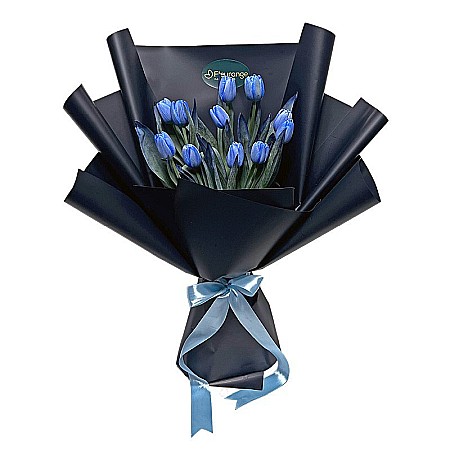 Buchet din 11 Lalele albastre [0]