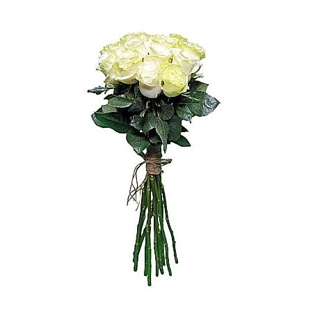 Buchete Flori - Buchet 15 Trandafiri Albi – Eleganță și Puritate într-un Gest Special