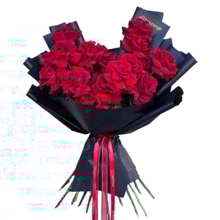 Buchete Trandafiri Rosii - Buchet  Trandafiri Flexati