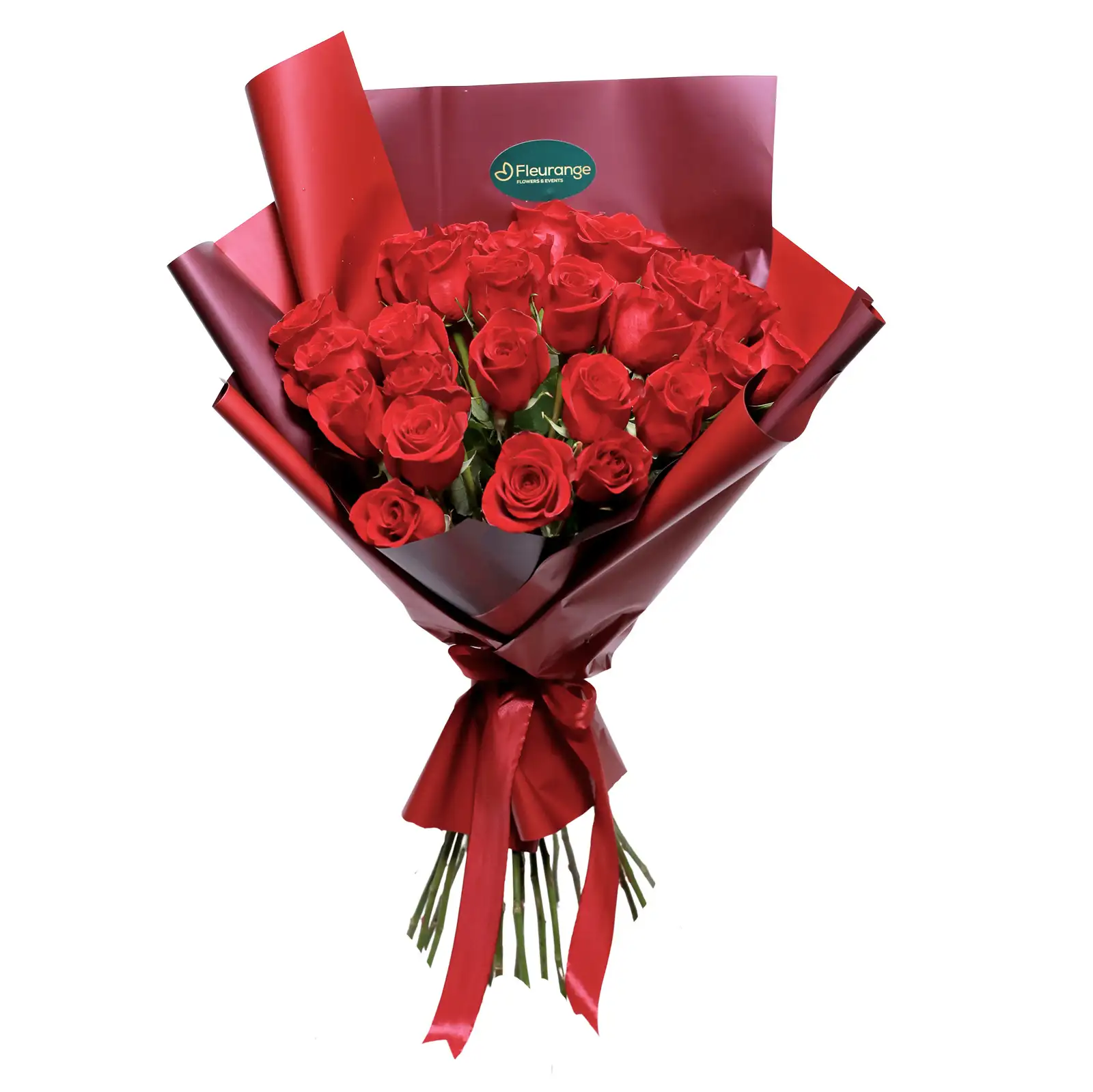 Valentine's Day - Buchet 25 Trandafiri Roșii – Flori proaspete și elegante Fleurange.ro