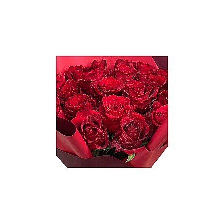 Buchet 25 Trandafiri Roșii – Flori proaspete și elegante Fleurange.ro [1]