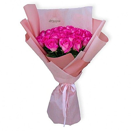 Buchete Flori - Buchet 35 Trandafiri Roz – Flori proaspete și elegante Fleurange.ro