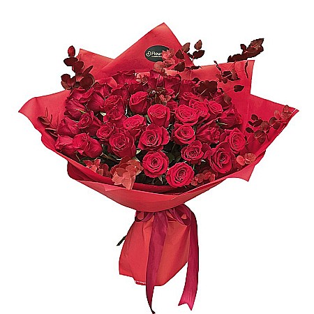 Buchet 37 Trandafiri Roșii
