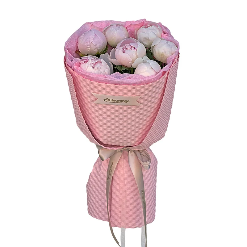 Buchete Bujori - Buchet 7 Bujori Roz – Florarie Fleurange Baia Mare