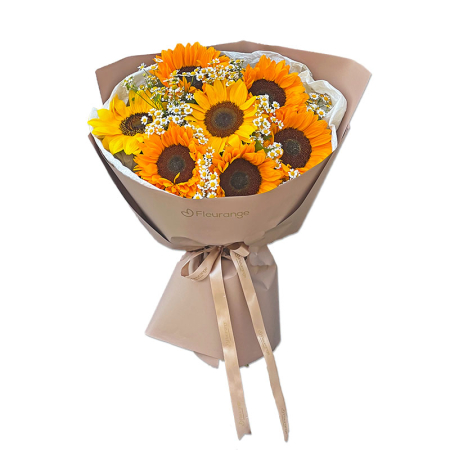 Pentru Bunica - Buchet 7 Floarea Soarelui