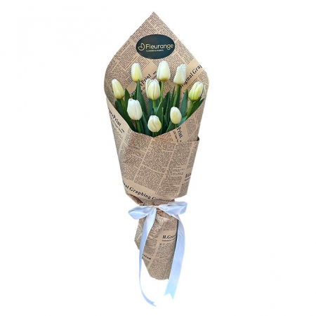 Buchet 9 Lalele Albe