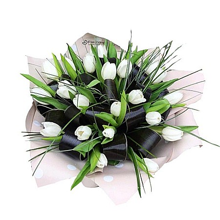 Buchete Flori - Buchet 23 lalele albe