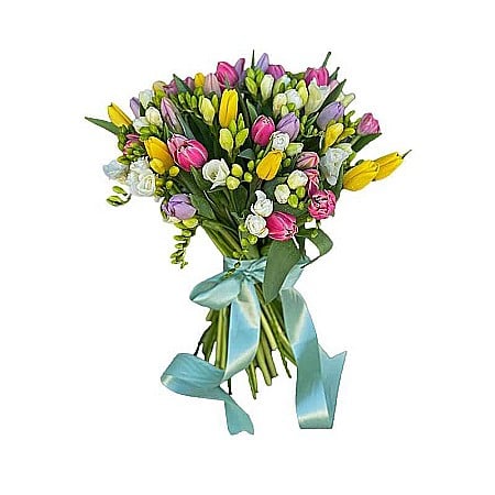 Buchet cu Lalele si Frezii
