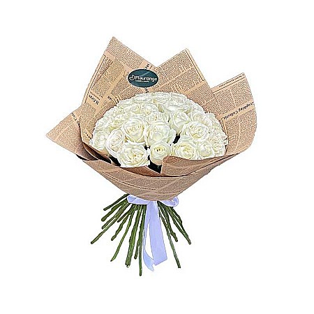 Buchete Trandafiri Albi - Buchet cu Trandafiri Albi - Flori elegante pentru momente speciale