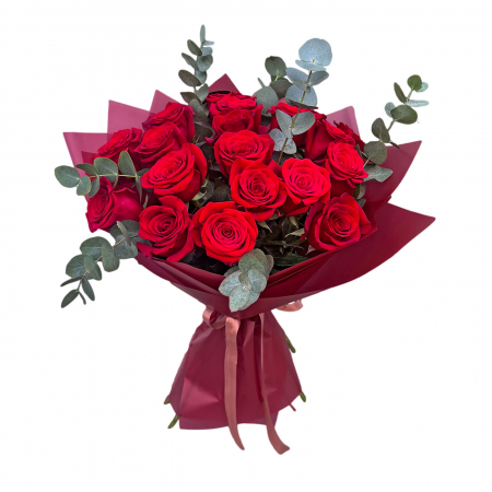 Buchete Trandafiri - buchet cu 19 trandafirii rosii