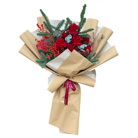 Flori de Iarna - Buchet de Iarna Craciunita