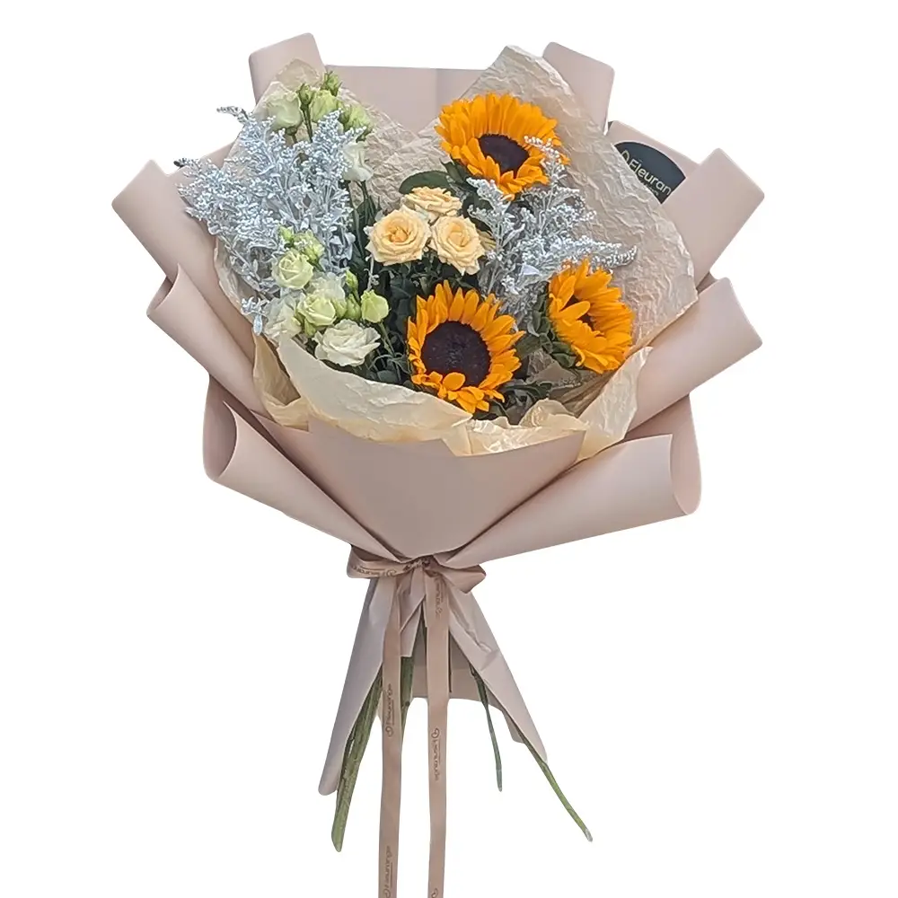 Flori pentru Onomastica - Buchet Floarea Soarelui – Helianthus Piramidal, Fleurange Baia Mare