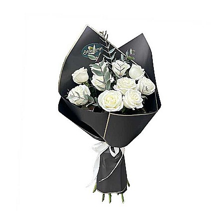 Funerar - Buchet Funerar cu Trandafiri Albi