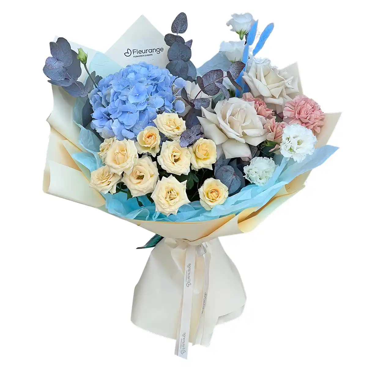 Buchete Mixte in Baia Mare - Buchet Kindness – hortensie, trandafiri si garoafe, Fleurange