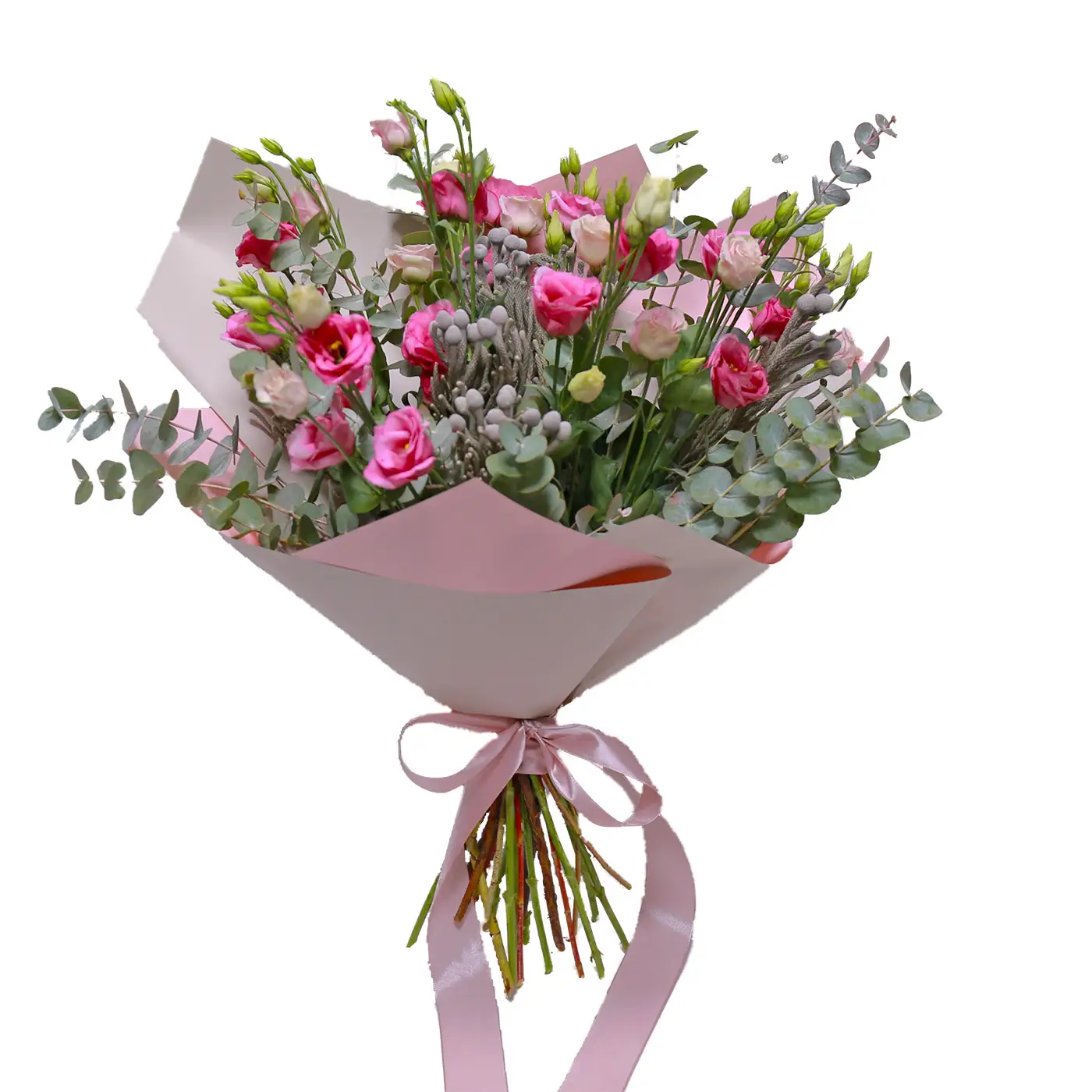 Buchet Lisianthus Roz – Florarie Fleurange Baia Mare