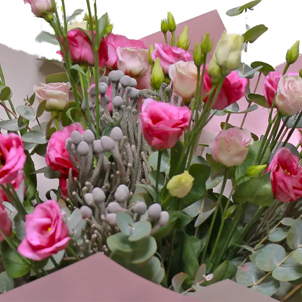 Buchet Lisianthus Roz – Florarie Fleurange Baia Mare [1]