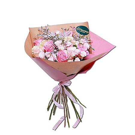 Buchete Flori - Buchet de flori cu trandafiri roz