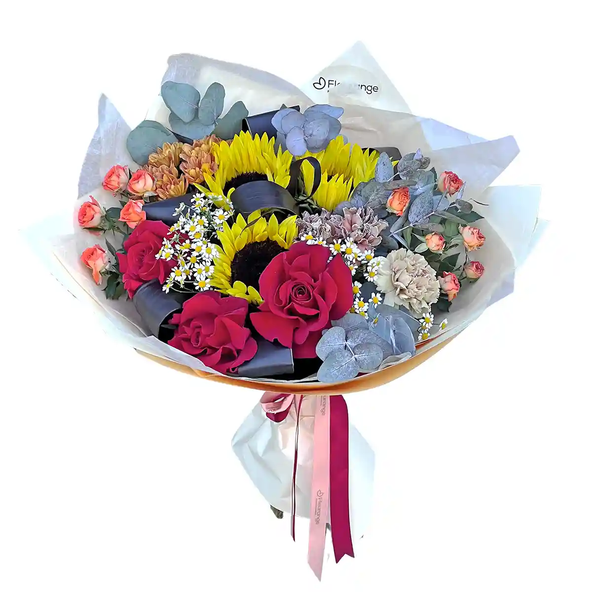 Buchet Poveste de Toamna – dalii, orhidee vanda, brasica ornamentala, trandafiri, Fleurange Baia Mare
