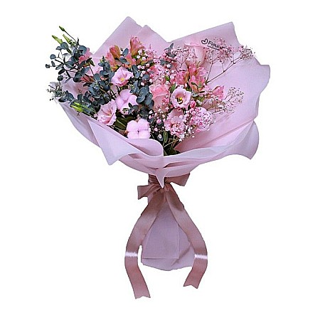 Pentru Mama - Buchet cu trandafiri roz