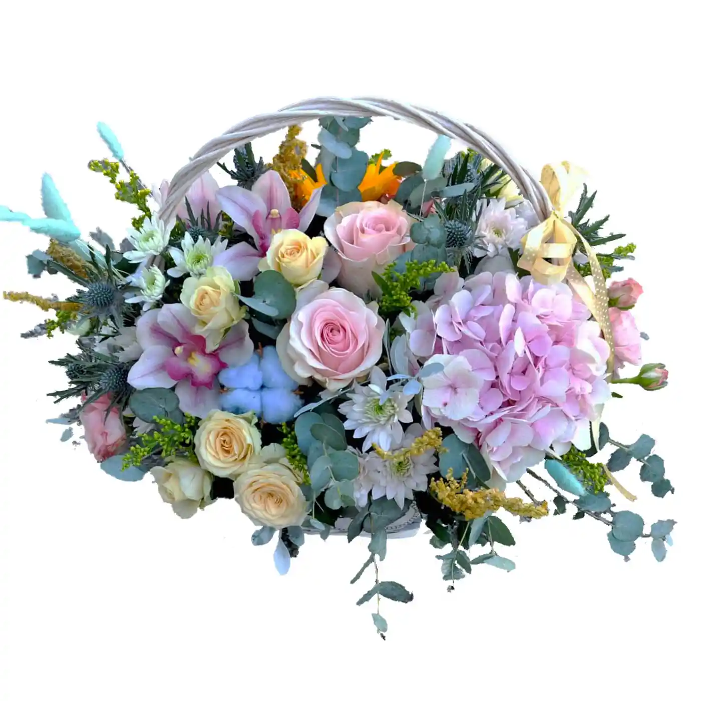 Flori de Sezon - Cos cu Flori Diafan – Fleurange Baia Mare